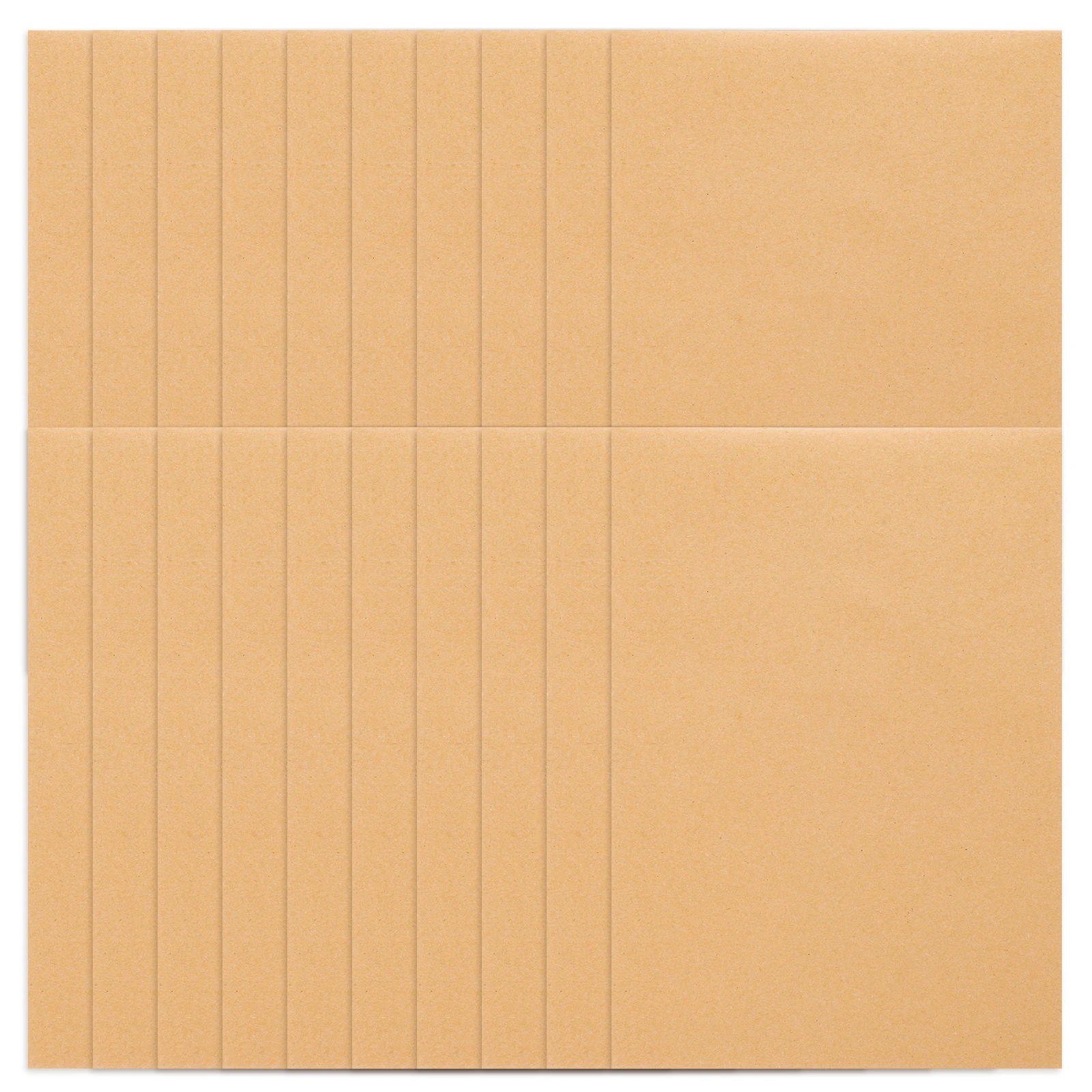 

50pcs Kraft Envelope for Letters Office Accessories Message Cards Paper File Stamps Stationery Storage Self-Sealing Pouches
