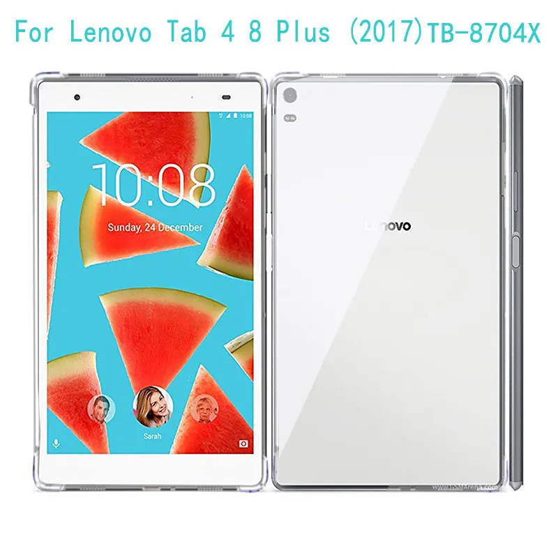 Transparent Soft TPU Tablet for Lenovo Tab 4 8 Plus Protective Case 2017 8.0\