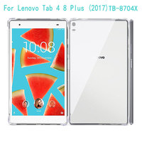 Transparent Soft TPU Tablet for Lenovo Tab 4 8 Plus Protective Case 2017 8.0\