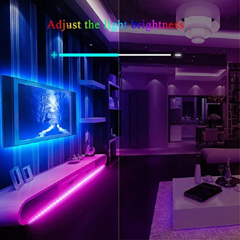 Led Strip Infrarood Rgb Neon Light DC5V Usb Room Decor SMD5050 Tape Voor Screen Tv Backlight Color Led Strip Lights1m 2M 3M 4M 5M
