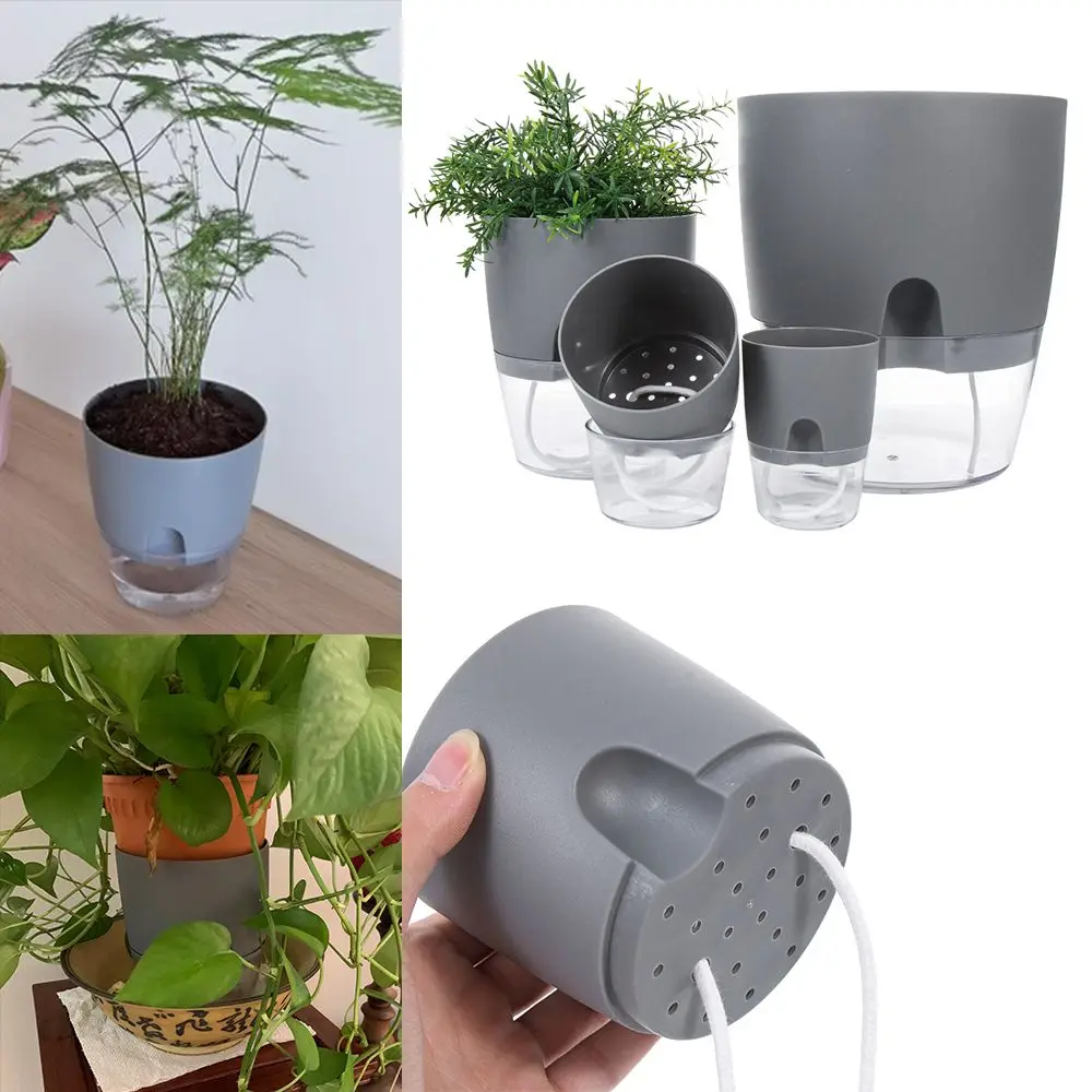 

Succulent plant Hydroponics 2 layer Automatic water absorption Self-watering Watering Planter Lazy Flowerpot Flower pot