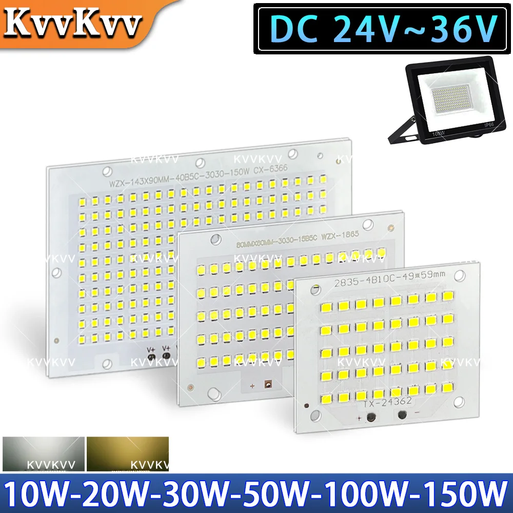 

LED PCB 10W 20W 30W 50W 100W 150W Aluminum Plate Lighting Board DC30-34V For Outdoor Floodlight Spotlight Panel Light Source