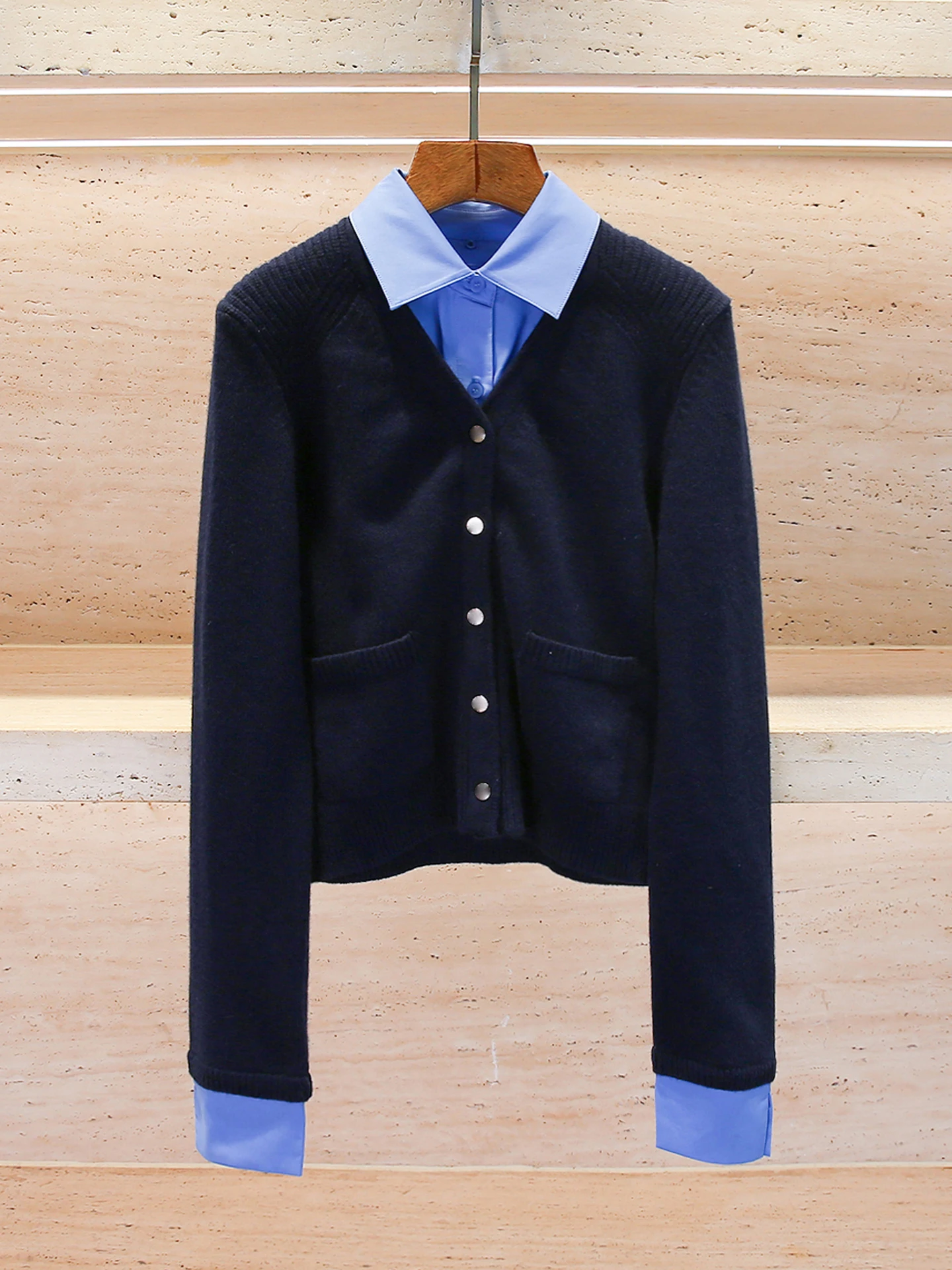 

Женский вязаный кардиган M Home Southern Oil с воротником-стойкой, высококачественный, для осени и зимы, модный, для повседневной носки