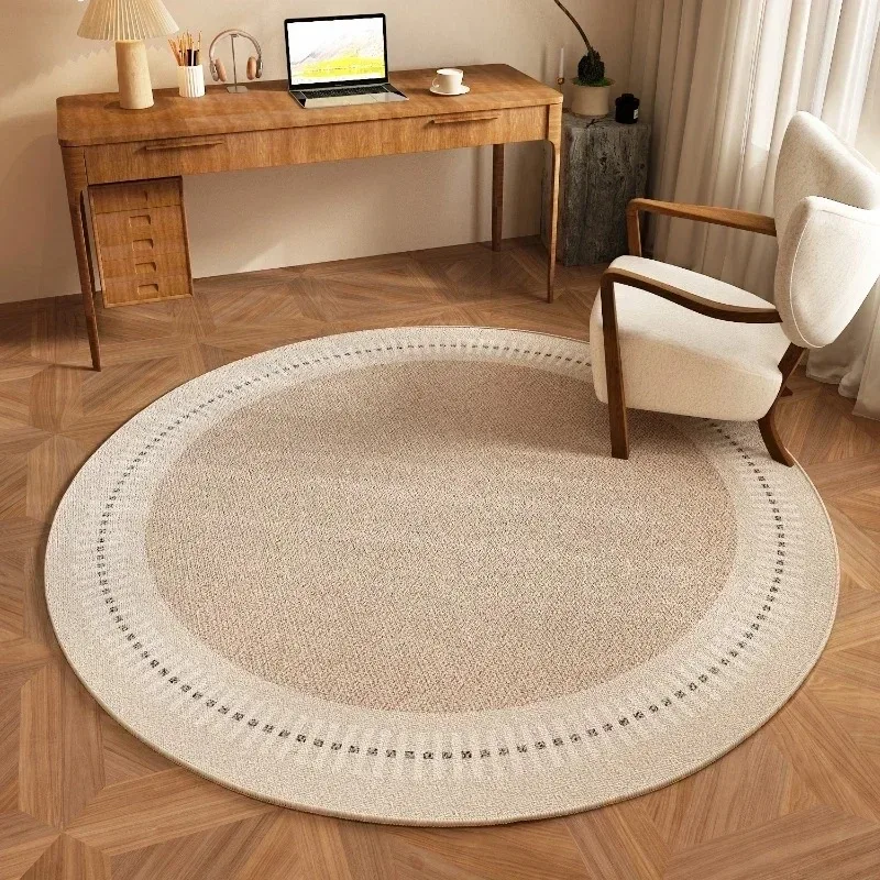 Round Living Room Carpet Large Size Bedroom Bedside Carpets Study Chair Floor Mat Modern Minimalist Style Home Decoration Rugs