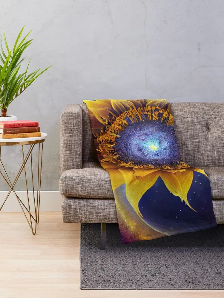 Cosmic Sunflower Throw Blanket Sofa Throw Luxury Thicken Decoratives Bed covers Blankets