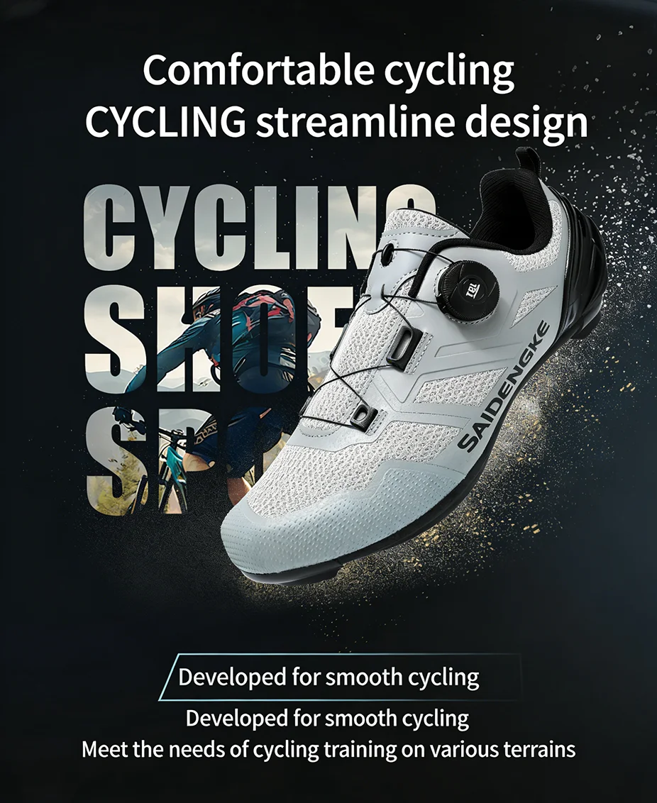 2026 Neue Professionelle Radsportschuhe für Herren und Damen, Mountainbike-Schuhe mit SPD-Klammern, MTB-Fahrradschuhe, Speed-Sneaker für Geländefahrten – Detail 6