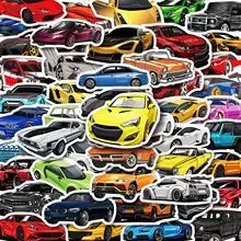 50pcs Supercar Racing Trendy Cool Personalized DIY Stickers