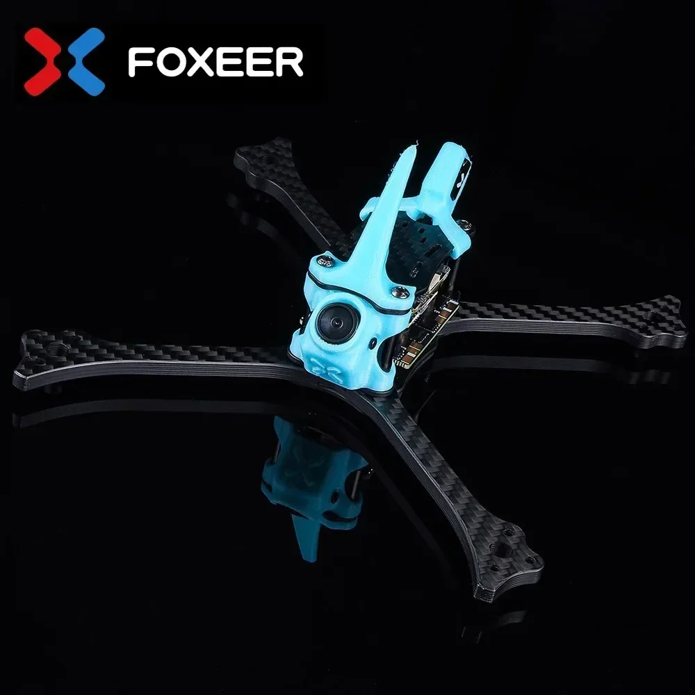 

Foxeer Caesar V2 5" Racing Frame Analog HDZero 195mm Frame Kit Toray T700 Carbon Silky Coating 20x20mm M3 5mm Arm Camera Nano