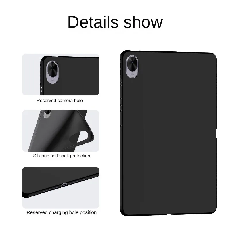 حافظة لهاتف هواوي MatePad 11.5 S 2025 SLG-W50/W10 وسادة هوائية من السيليكون الناعم غطاء من البولي يوريثان Funda MatePad 11.5 "S 2024 حافظات لوحية #3