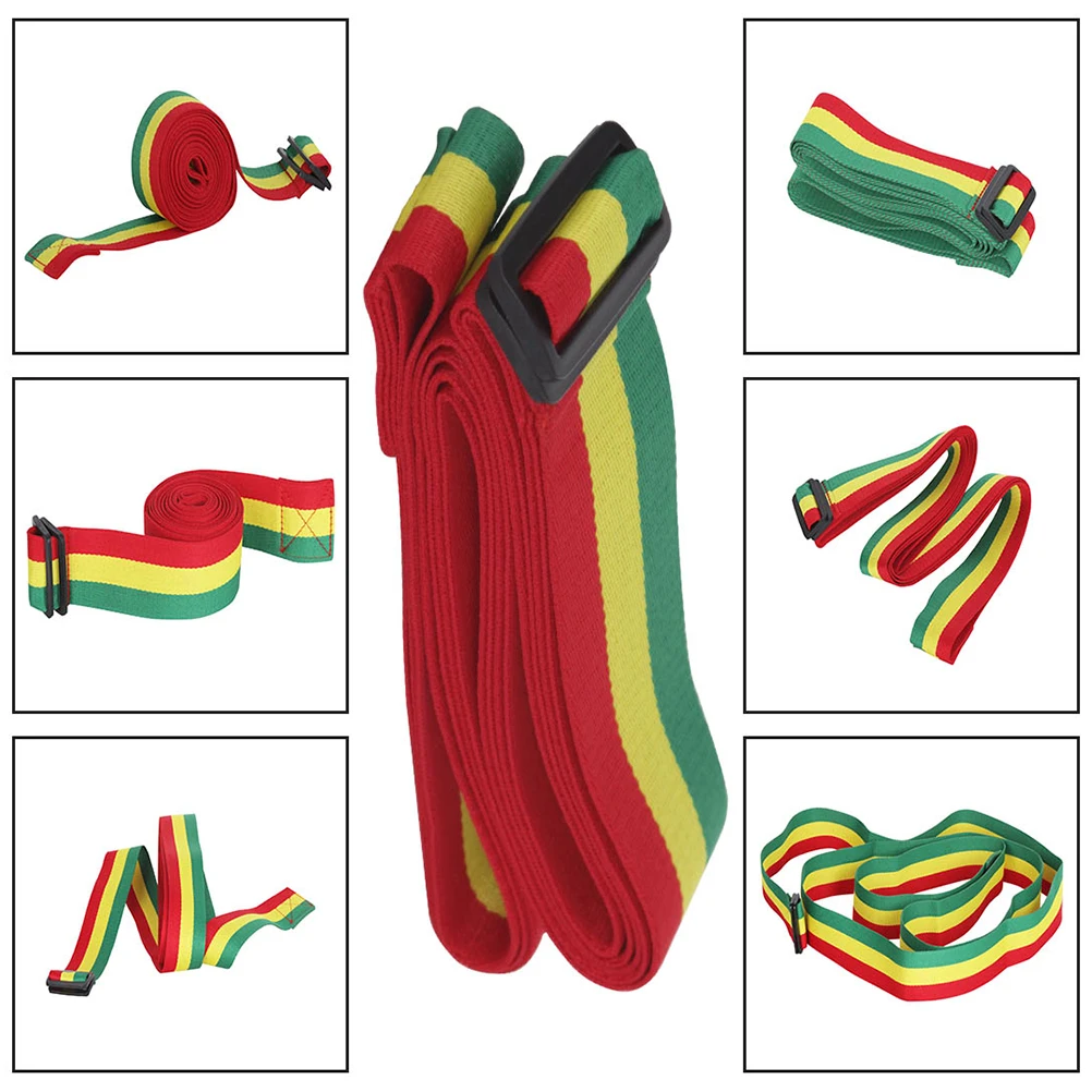 

Comfortable Durable Cotton Hand Drum Strap Tricolor Design Djembe Ashiko Bougarabou Percussion Accessories