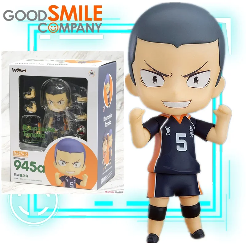 Auf Lager Original Good Smile 945a Original Nendoroid GSC Haikyuu!! Tanaka Ryuunosuke Actionfigur Puppe Modell Spielzeug Weihnachtsgeschenke