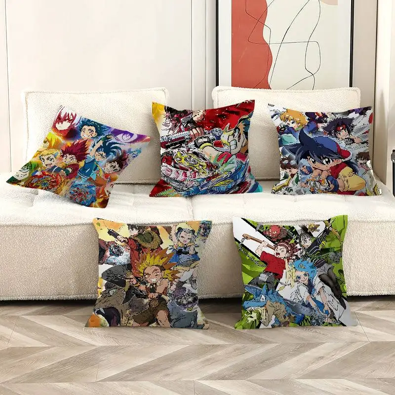 Cool B-Beyblade Burst Pillow Gift Home Office Decoration Bedroom Sofa Car Cushion Cover case 45x45