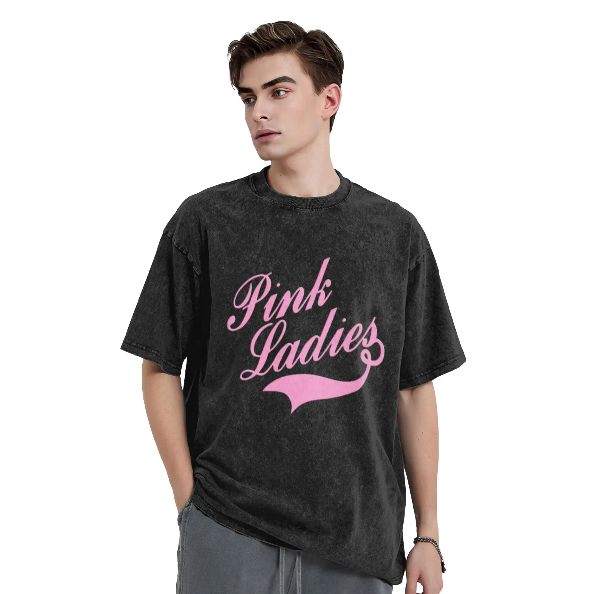 pink ladies 2  Unique Cool A Washed T Shirt Men's Women's Oversized Cotton Tees Tops