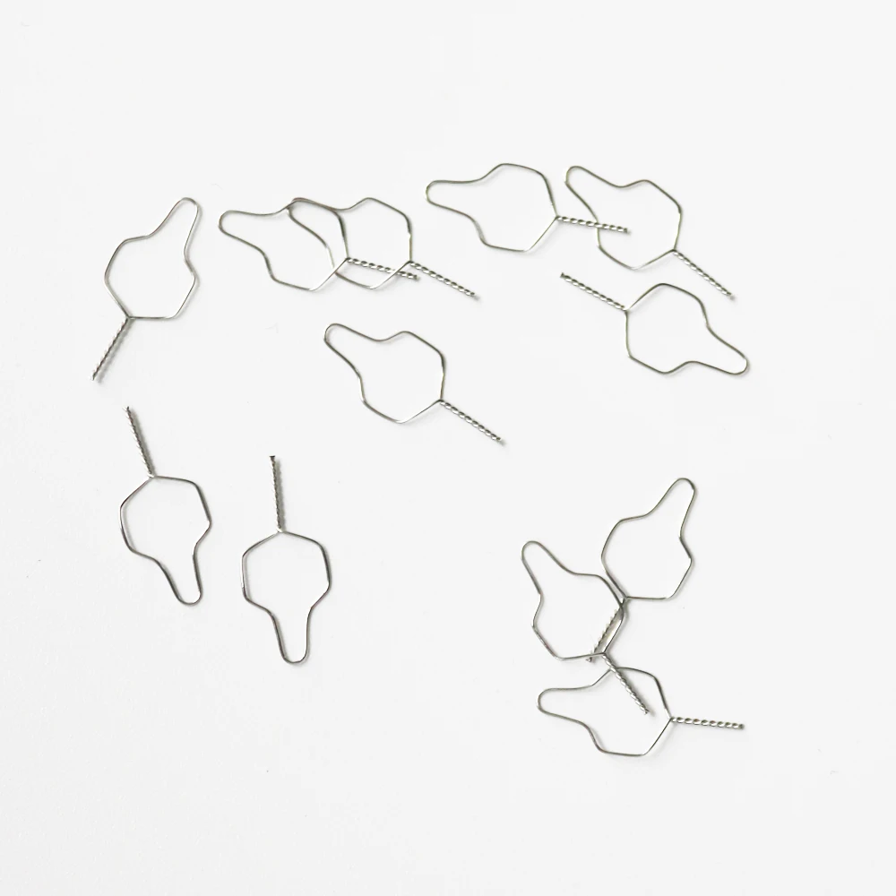 

100 шт./лот, предварительно сформированные лигатурные стяжки из нержавеющей стали, витой конец, стоматологические лабораторные материалы, продукты