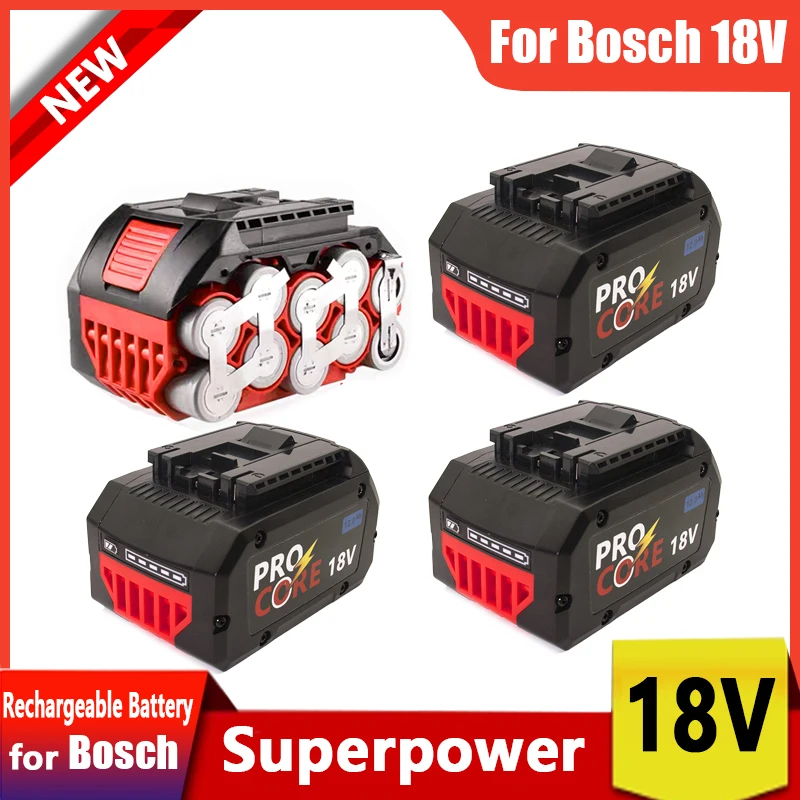 New 8AH/10AH For BOSCH Professional 18V 21700 Battery ProCORE 18V Li-ion Replacement for BAT609 BAT618 with bms