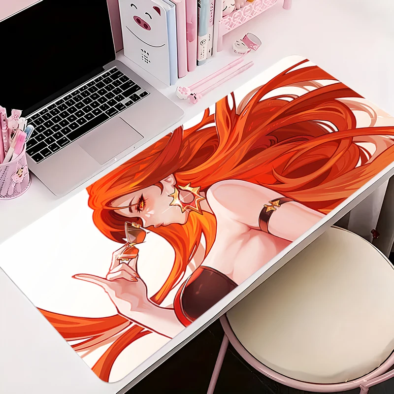 

Mouse Pad Office PC Accessories Keyboard Mat Anime Pattern Anti-slip Rubber HD Mousepad G-genshin Impact Mavuika Gamer Desk Mat