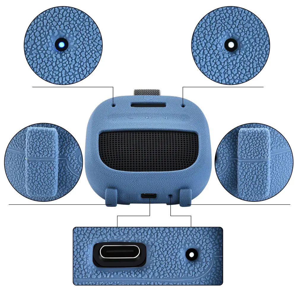 Wireless Speaker Silicone Cover Lightweight Portable Protective Case For SoundLink-Micro (2nd Gen) Speaker Accessories