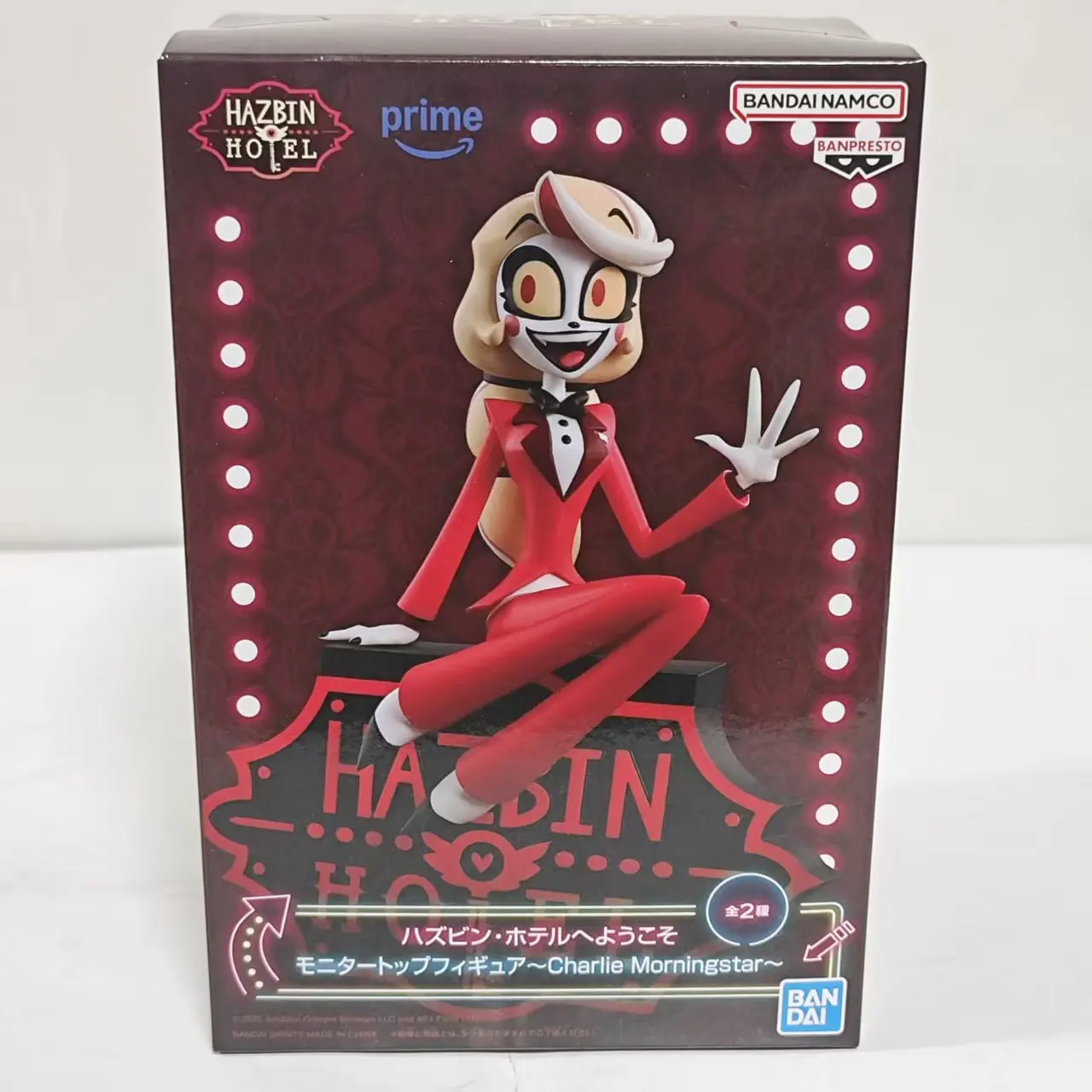 

Banpresto Original Hazbin Hotel Charlie Morningstar /Vaggie Vagatha Monitor Top Anime Action Figures Model Figurine PVC Toys