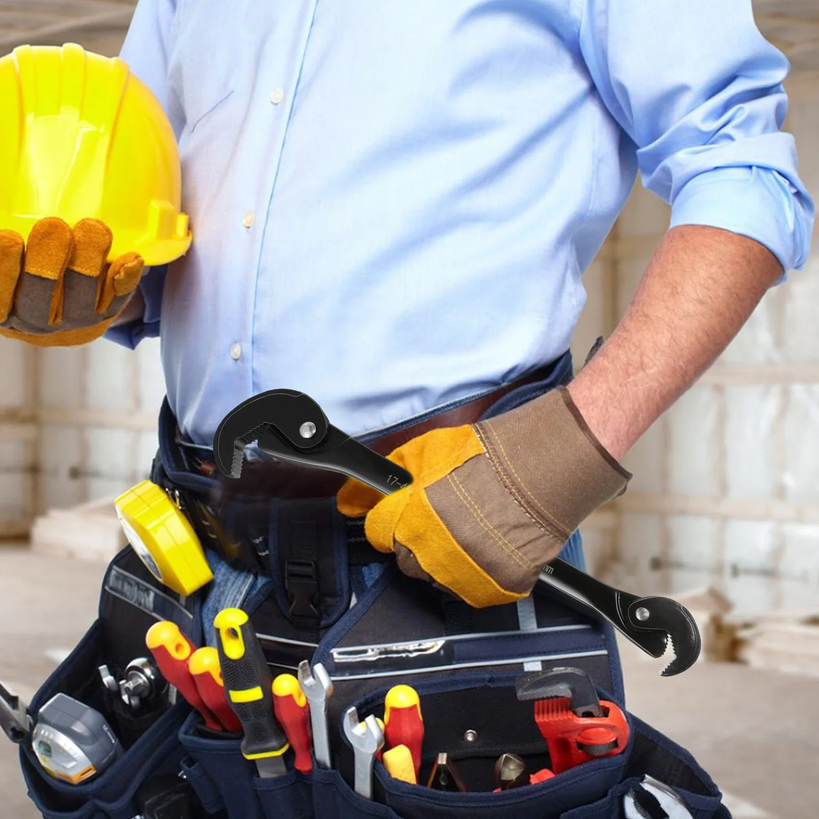 

Multi-Functional Adjustable Wrench High Hardness Steel Labor-Saving Pipe Wrench Thickened Head for Faucets