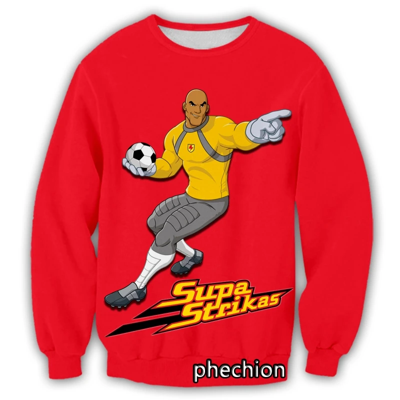 

phechion New Men/Women Supa Strikas 3D Print Casual Sweatshirt Fashion Streetwear Men Loose Sporting Sweatshirt D21