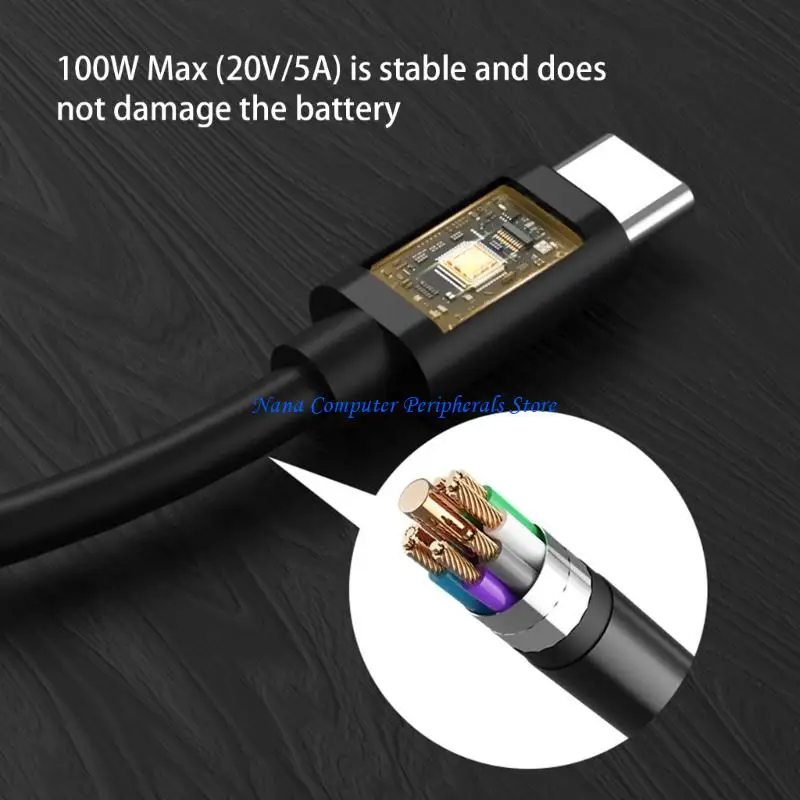 

F68C USB C Зарядка кабеля PD100W 13 Адаптеры универсальная совместимость и портативные