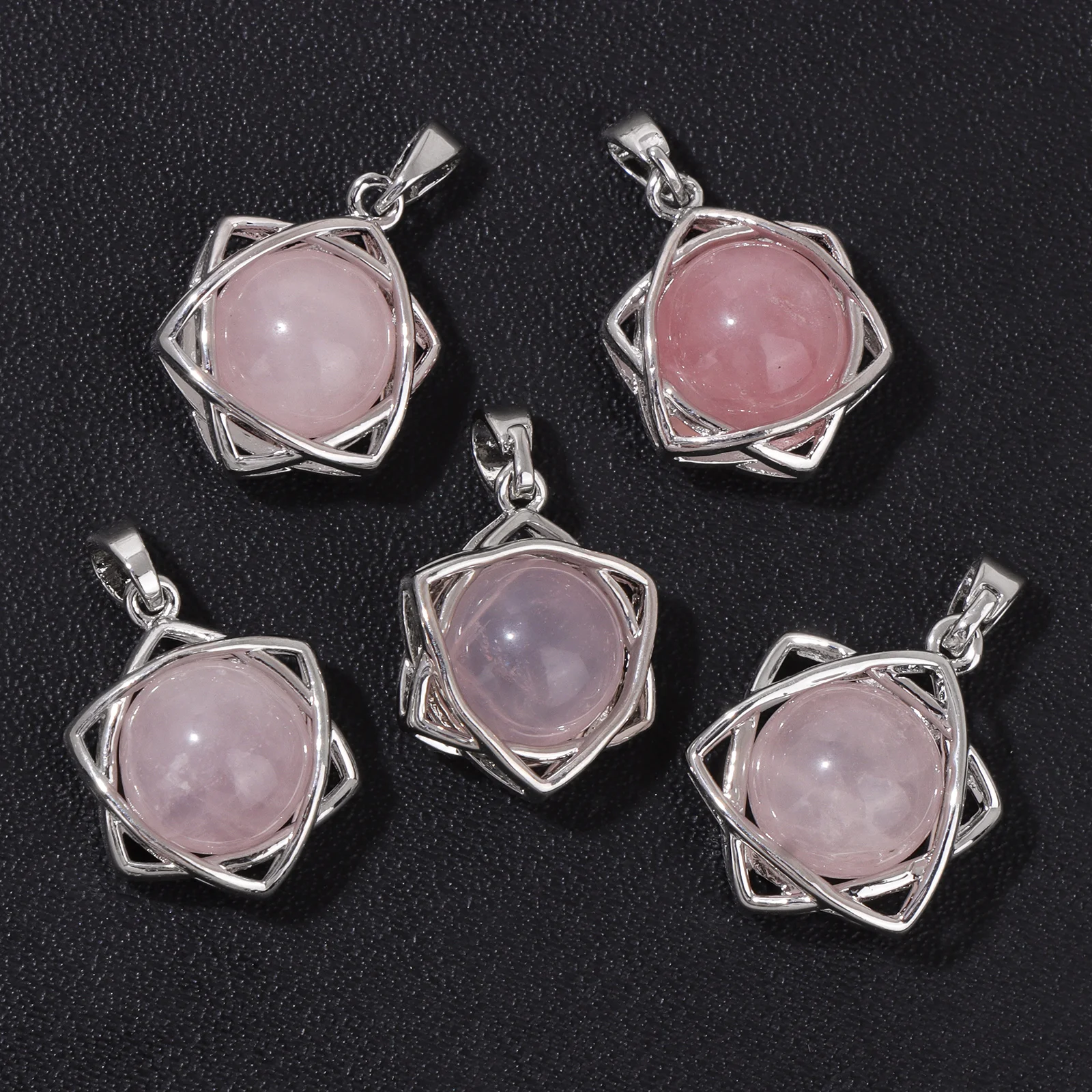 Mode sechs zackigen Stern Stein Anhänger natürlichen Sodalith Amethyst Achat Reiki Charms für Schmuck Herstellung Halskette Ohrringe hand gefertigt