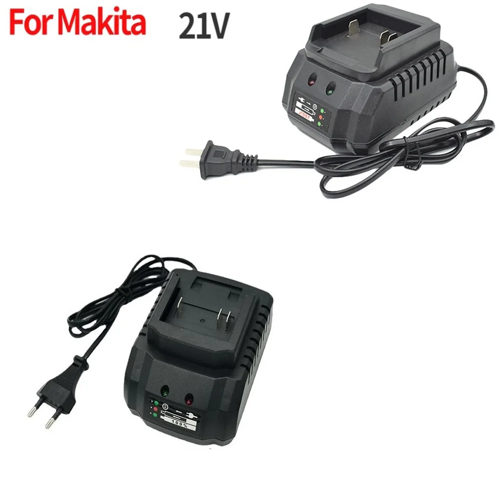 1ชิ้นที่ชาร์จแบตเตอรี่21โวลต์ปลั๊กชนิด US/EU อะไหล่เปลี่ยนเร็วกำลังสูงสำหรับอุปกรณ์เครื่องมือไฟฟ้า21โวลต์