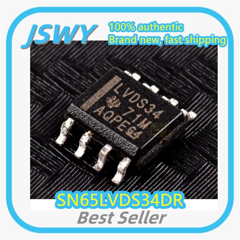 

(5/50 pcs) SN65LVDS34DR SN65LVDS34 Silkscreen LVDS34 SOP8 Integrated Circuit IC Brand New Genuine