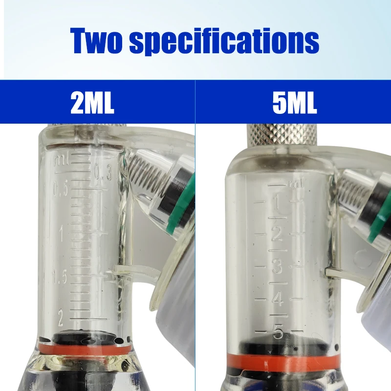 2/5ml Automatic Injection Syringe Poultry Veterinary Continuous Syringe Adjustable For Livestock Chicken Pig Cow Cattle Sheep