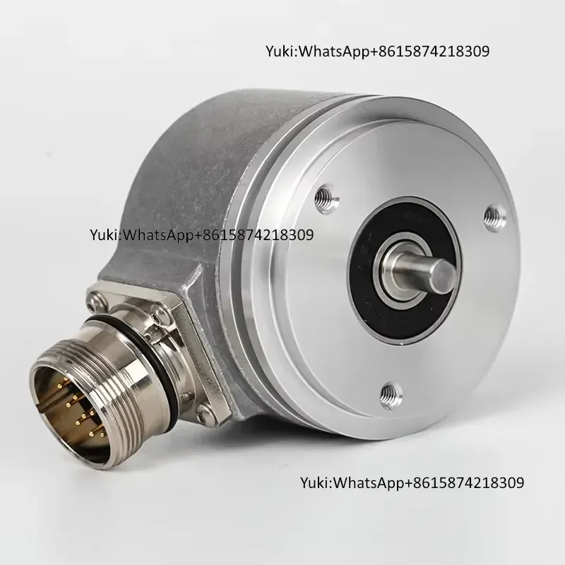 Rotary Incremental Encoder S58-D6E6C5000D (DC5V) 10000ppr Solid Shaft 10mm HTL IP65 3M Wire TTL/RS422 Compatible Replace