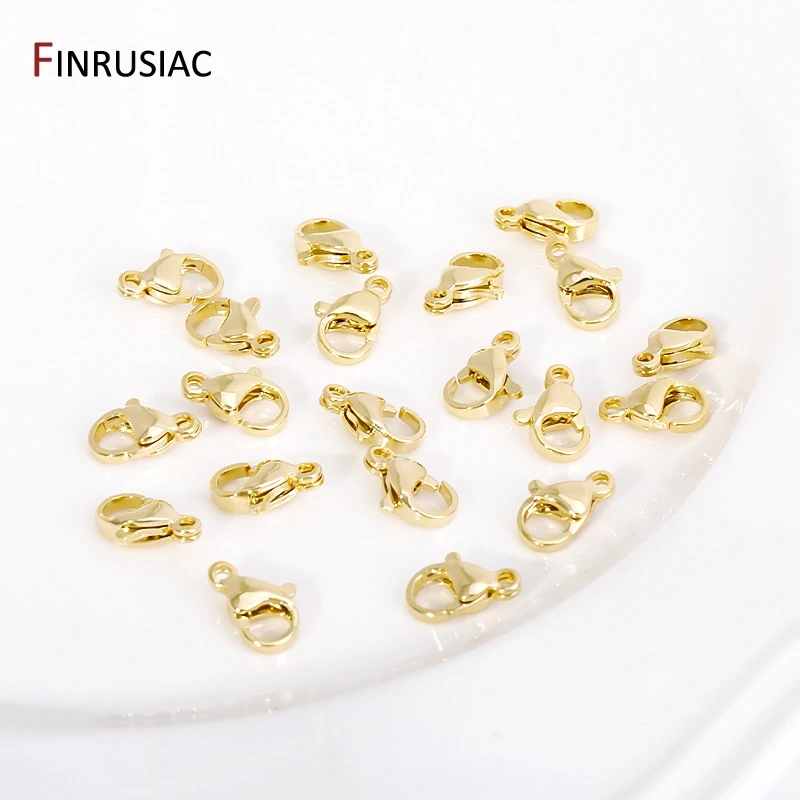 DIY Jewelry Making Accessories,14K Gold Plated Crimp End Beads,Lobster Clasp,Extender Tail Chains Wholesale