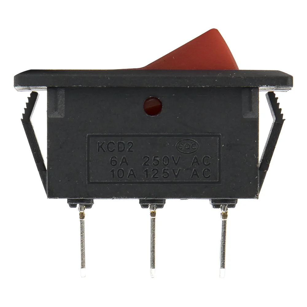 10 Stks/partij KCD2-102 Perforeren 29X13 Mm 3 Pin Op-Op Boot Rocker Switch Schakelaar