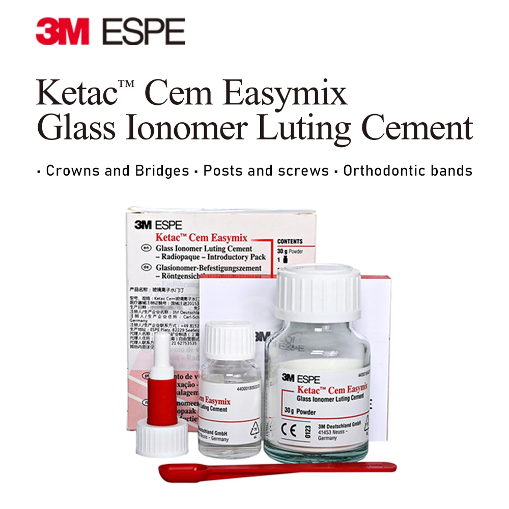 Dental Material Gic Cement 3M Espe Ketac Cem Easymix Permanent Glass Luting Ionomer Cement Glue Adhesive Dentist Clinic Product