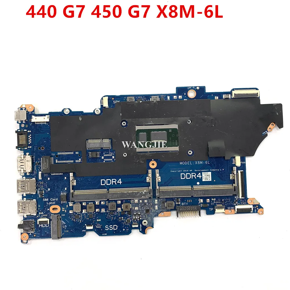 For HP ProBook 440 450 G7 DA0X8MMB6D0 Laptop Motherboard X8M-6L SRGL0 i3-10110U 100% Working