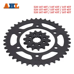 Motorcycle 520 14T 15T 16T 40T 43T 45T Front Sprocket and Rear Sprocket Chain Wheel For Yamaha MT-03 B082 MT-25 YZF-R25 YZF-R3