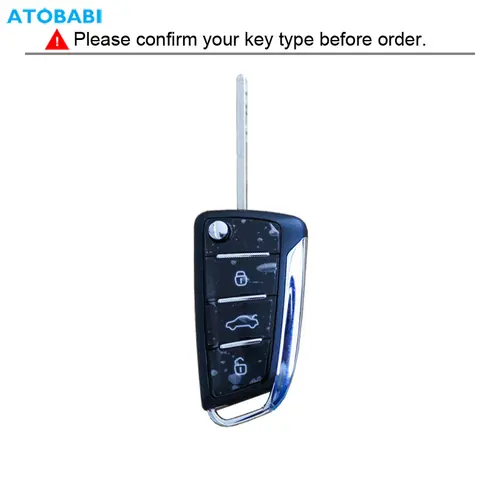 Imagen 2 del producto Funda de TPU para llave de coche, mando a distancia plegable, funda, soporte para llavero, accesorios para automóvil para JAC S3 2018 2019 2020 2021 2022