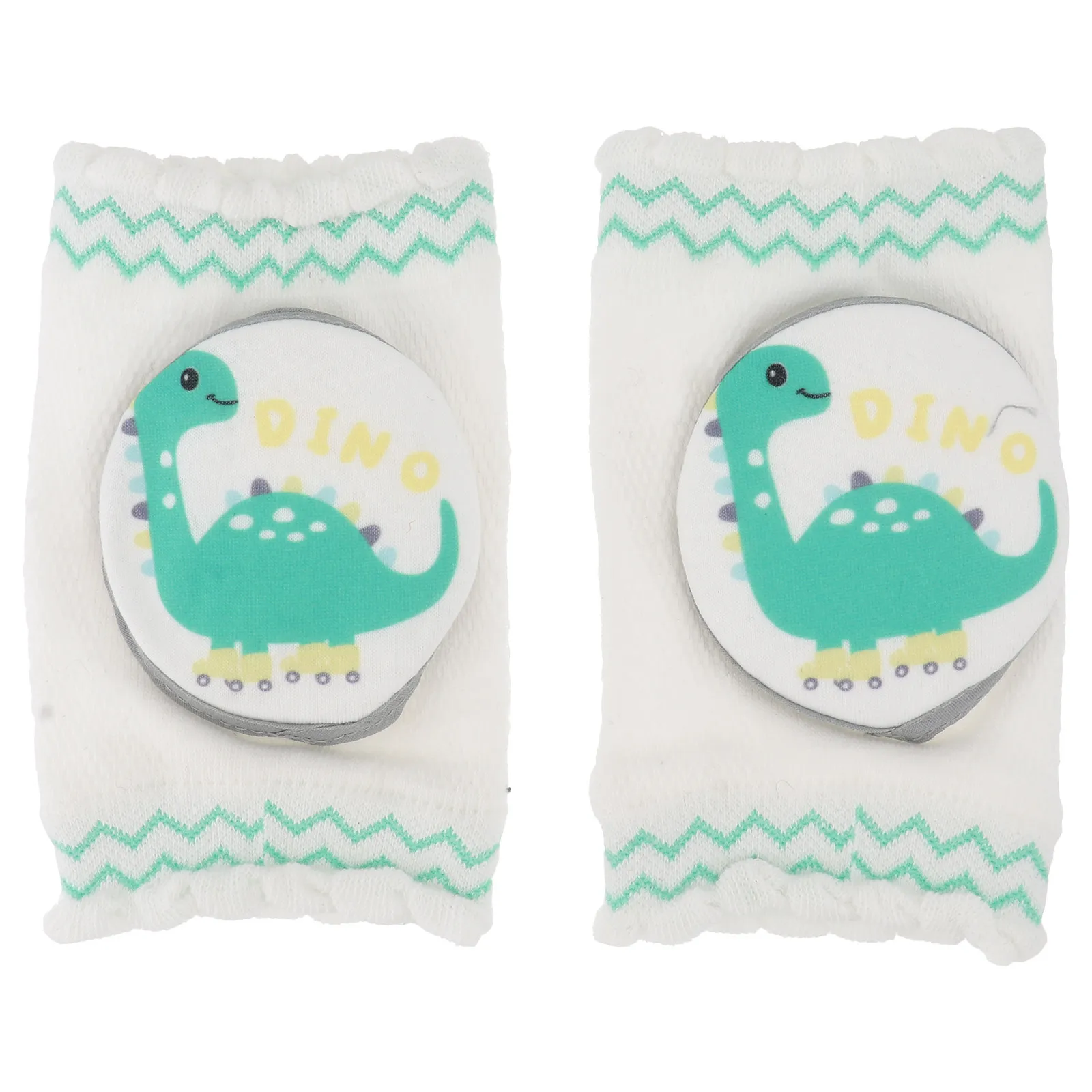 1 par de protectores de rodilla para bebés, almohadillas protectoras transpirables de verano, rodilleras elásticas con dibujos animados, suministros para niños pequeños