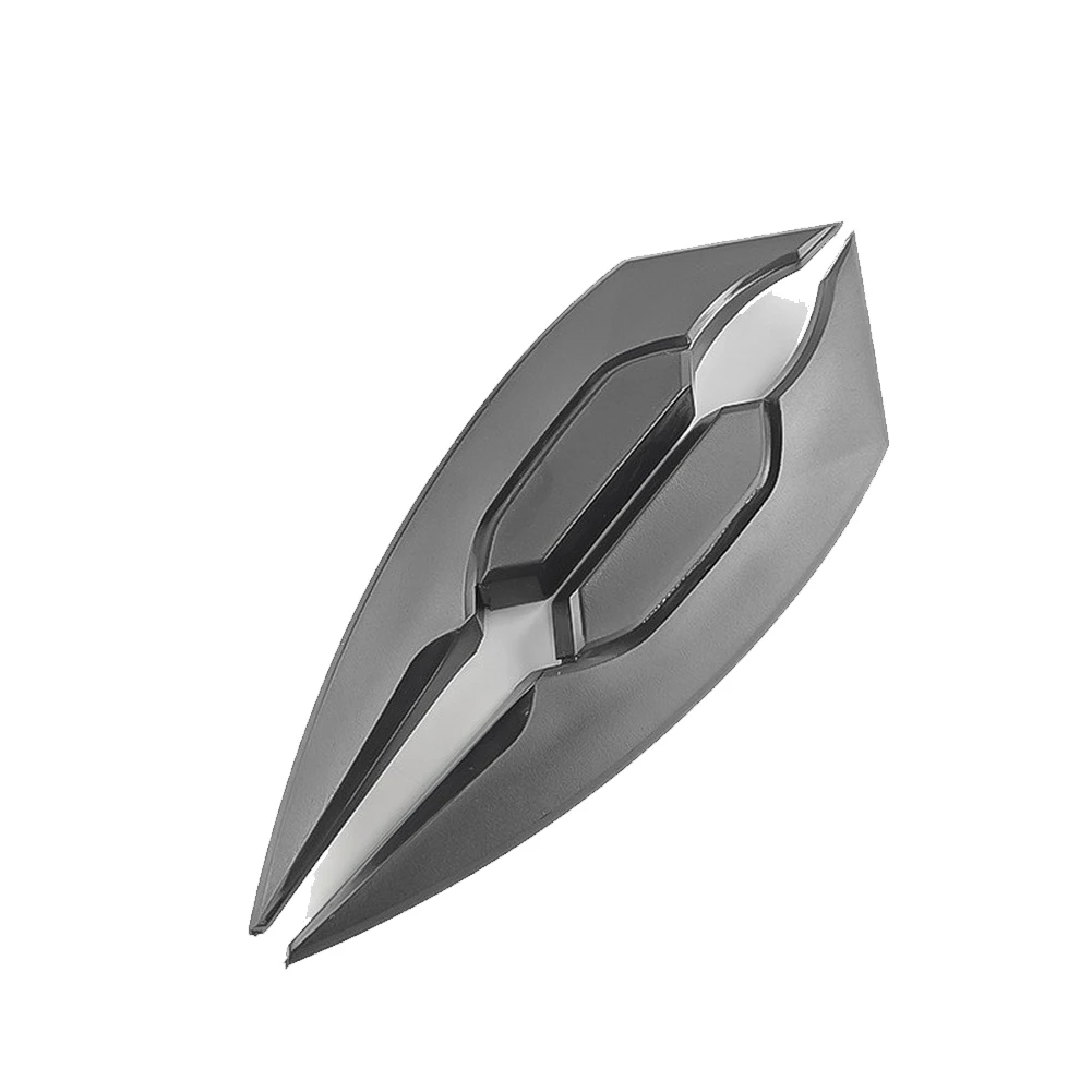2pcs ABS Claw Shaped Side Decorative Wind Blade Fixed Wing For Motorcycle Headlights Decorative Strips Side Winglet Stickers