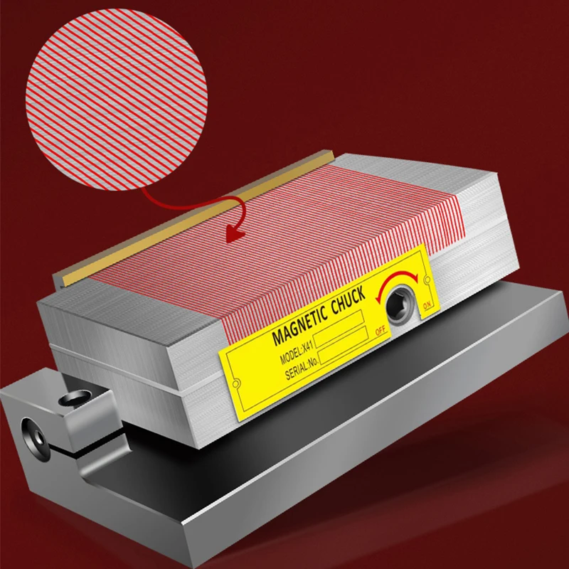 

100*175 синусоидальный магнитный стол, латунная шлифовальная машина для поверхностей, высокоточный сильный магнитный патрон, шлифовальный станок, угол диска 0-45