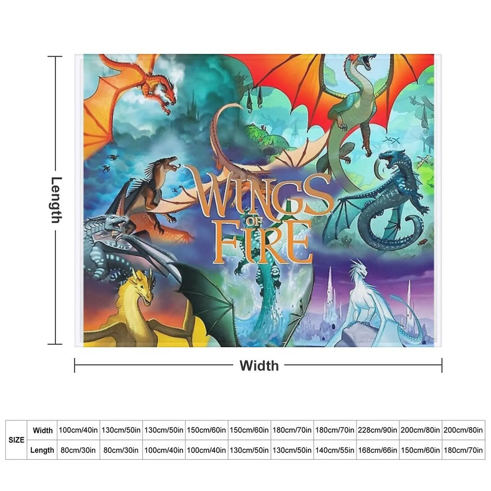 Wings of fire all dragon Series Throw Blanket Thins sofa bed Sofa Quilt Blankets