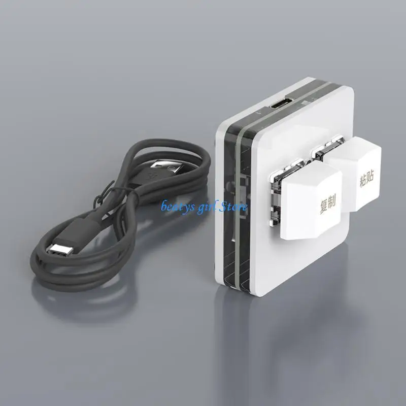 

C7AB USB Small 2 Keypad for Gaming and Productivity with Mechanical Switches