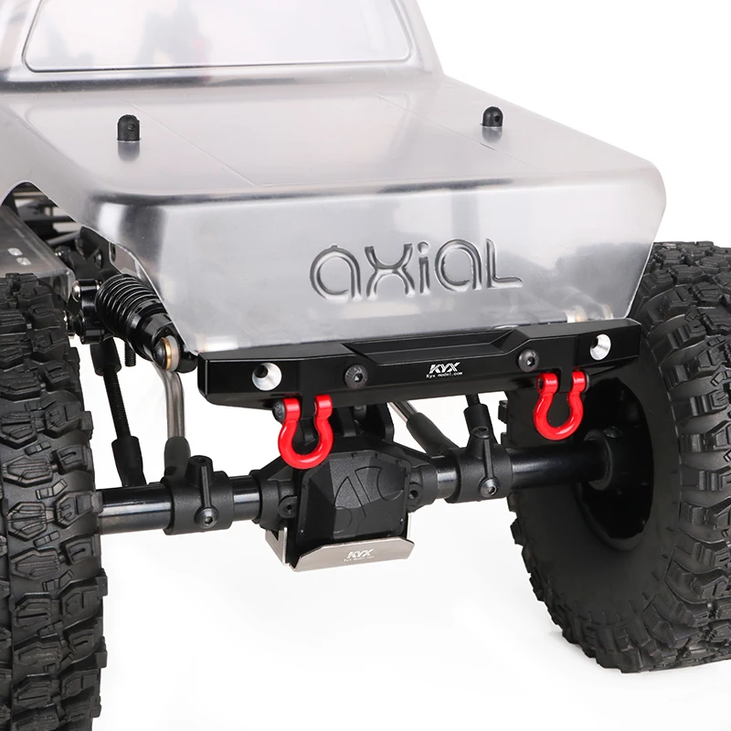 KYX Racing CNC Aluminum Rear Bumper Upgrades Parts Accessories for 1/10 RC Crawler Car Axial SCX10 PRO