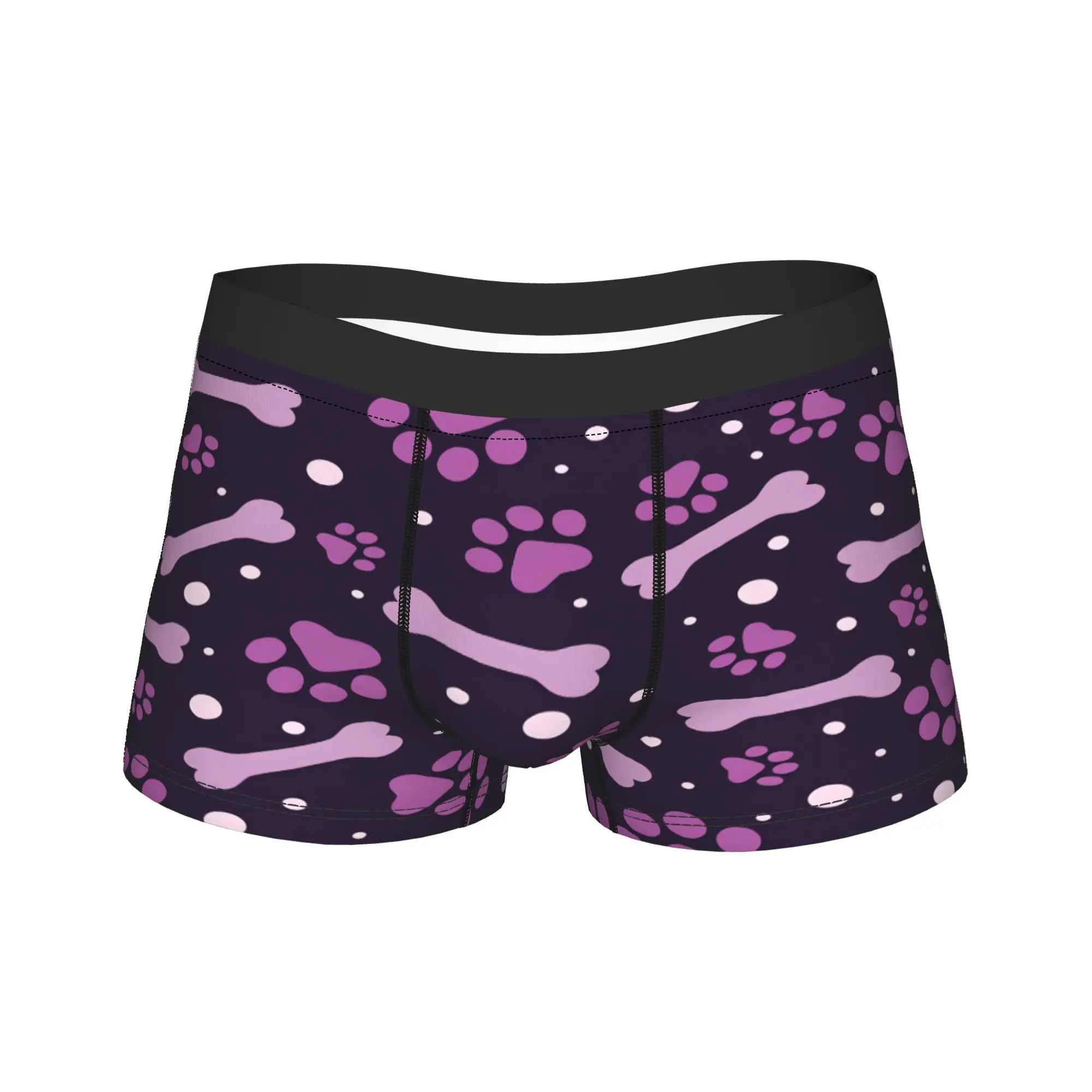 

Яркие мужские трусы-боксеры с принтом лап и костей, оверсайз, новинка, хит продаж