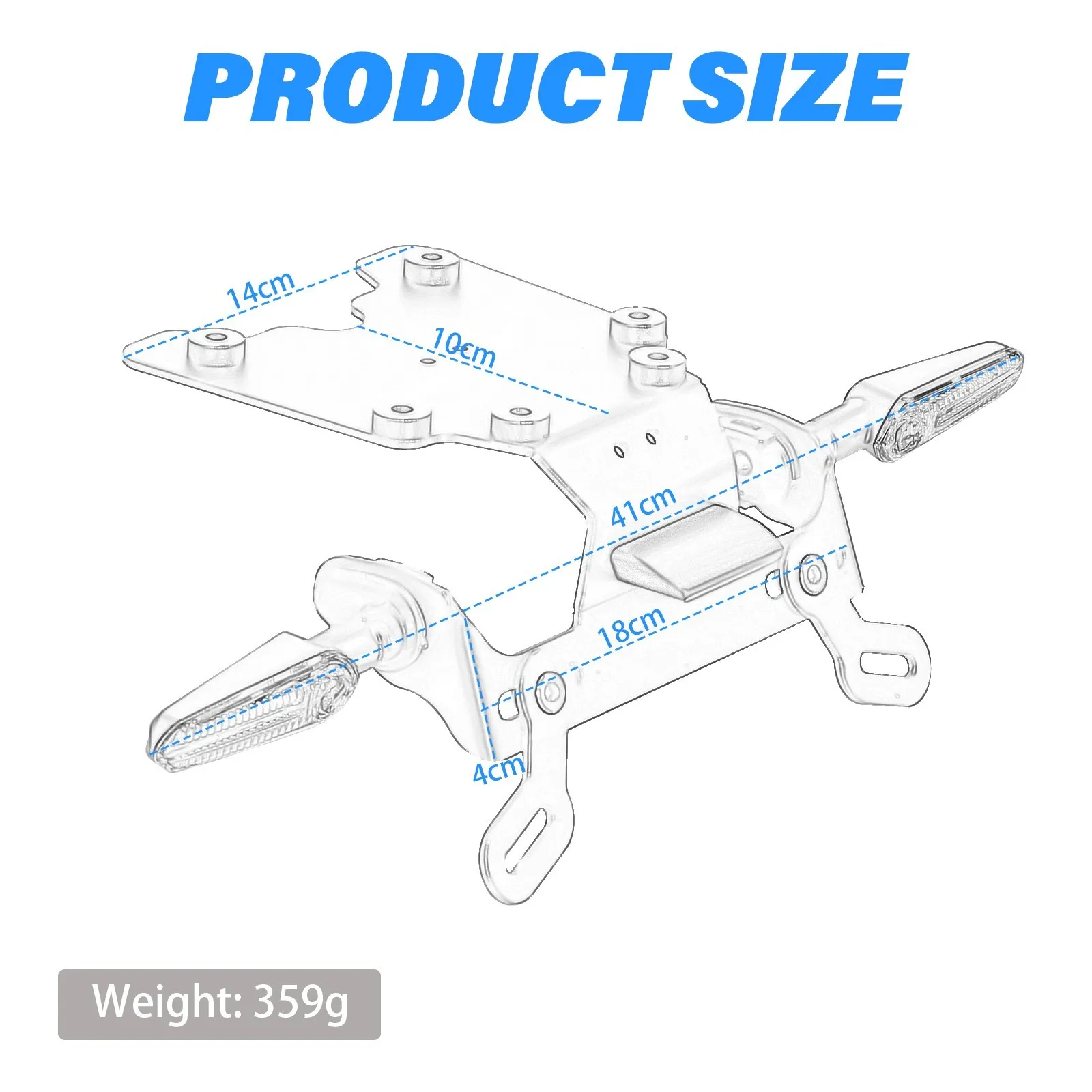 Tenere 700 الذيل مرتب الحاجز مزيل بدوره إشارة لياماها XTZ700 2019 2020 2021 2022 2023 2024 2025