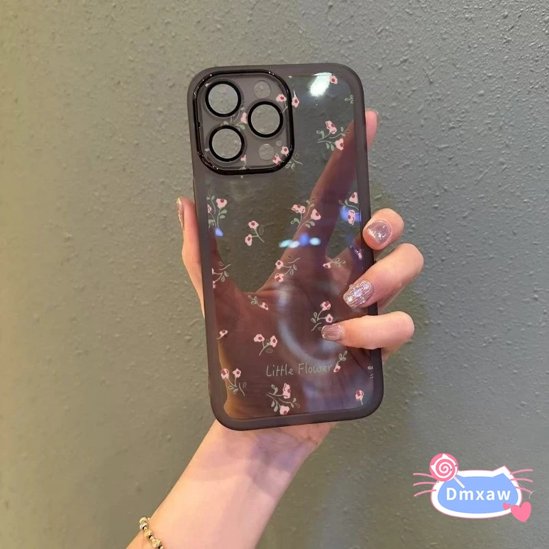 

For Realme 15 14 Pro Plus 15T 14x Neo 7 Note 70 70T GT7 Pro Racing V70 C75x C71 Narzo 80 Lite Phone Case Cute Floral Clear Cover