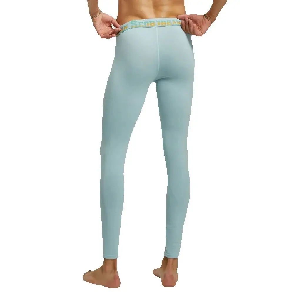 새로운 SEOBEAN 남성 클래식 솔리드 코튼 롱 존 언더웨어