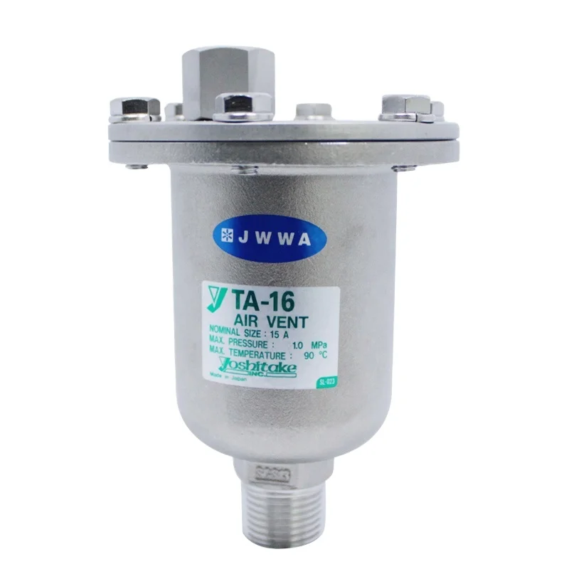 

Хороший продавец, оригинальный японский YOSHITAKE TA-16, пневматический вентиляционный клапан из нержавеющей стали, автоматический выпускной клапан для холодной и горячей воды i