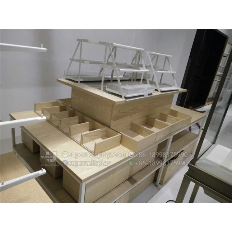 custom.Cosmetic Store Furniture Cosmetic Gondola Shelves Display