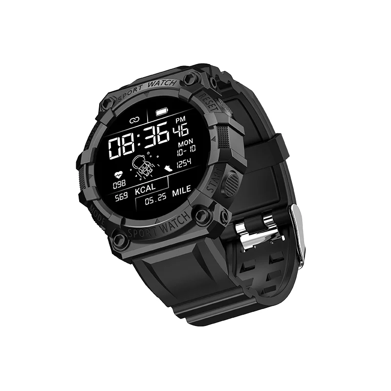 FD68 Smartwatch With Blood Pressure Monitoring For Android Waterproof Round Touch Screen Multi Functional Sports Wristband