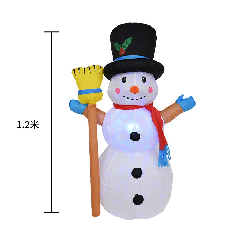 

Cross-border special 1.2-meter Christmas lights, garden decorations, rotating lights, inflatable Christmas snowman models